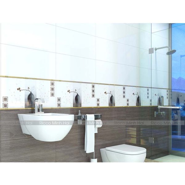 gạch ốp tường trang trí 30x60 hoàn mỹ 3614 cho nhà vệ sinh